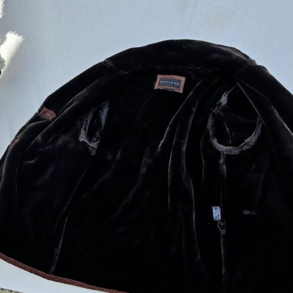 Gallery Genuine Leather Suede Faux Fur lining Jacket L - Picture 13 of 16